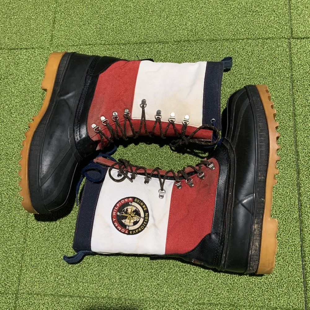 90's Tommy Hilfiger Flag Boots